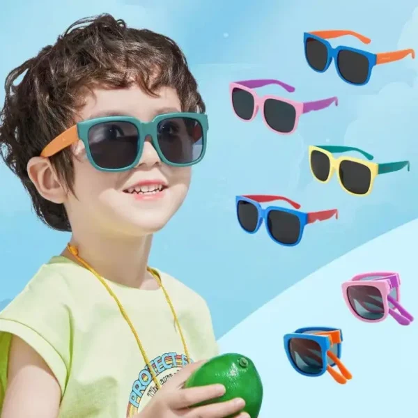 משקפי שמש צבעוניים מתקפלים